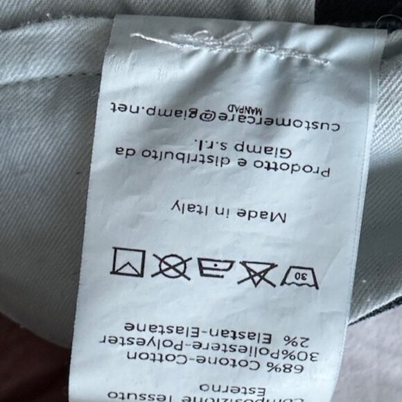 Luigi Borrelli Napoli Slim-Fit Deep Medium Blue Denim Jeans 34 - Picture 13 of 14